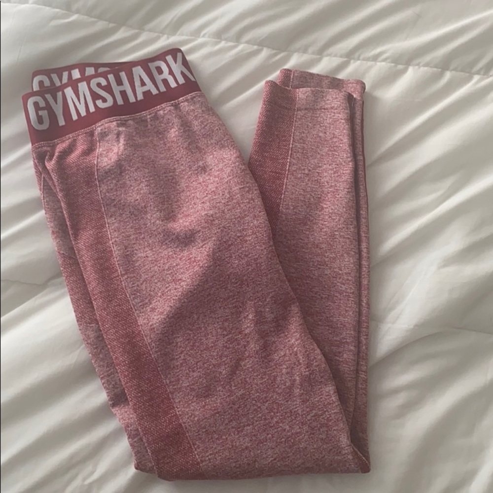 GYMSHARK FLEX PINK MARL LEGGINGS